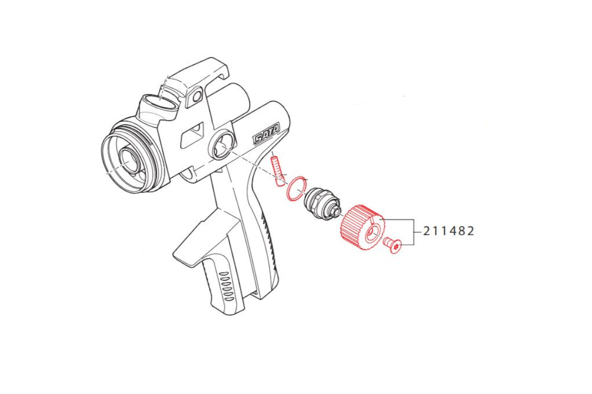 Pokontrolna Pokrętło Z Śrubą 211482
