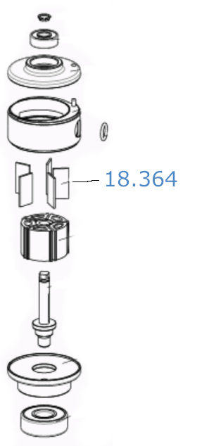 Zestaw 10 Łopatek Skorpio III 1.45 X 11 X 19.92Mm