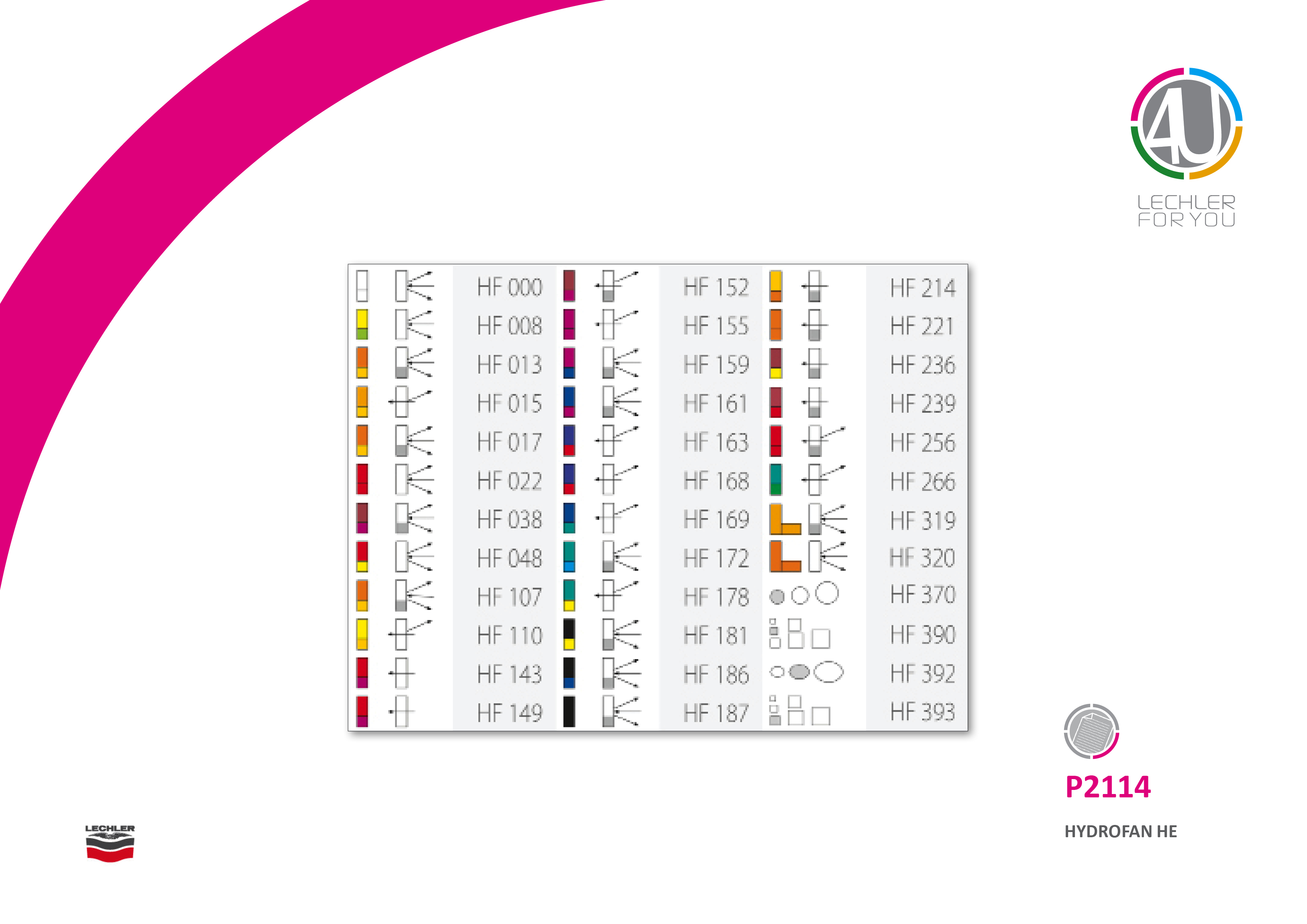 Naklejki do systemów Hydrofan HE