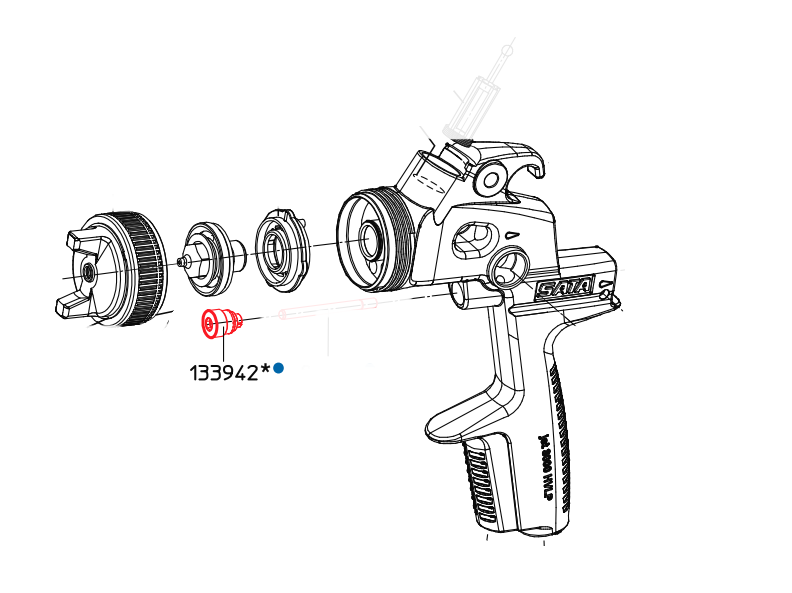 Uchwyt uszczelki do tłoka powietrznego 3000