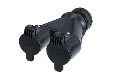 Złączka Y z 2 zaworami klapowymi do odkurzacza Ks260