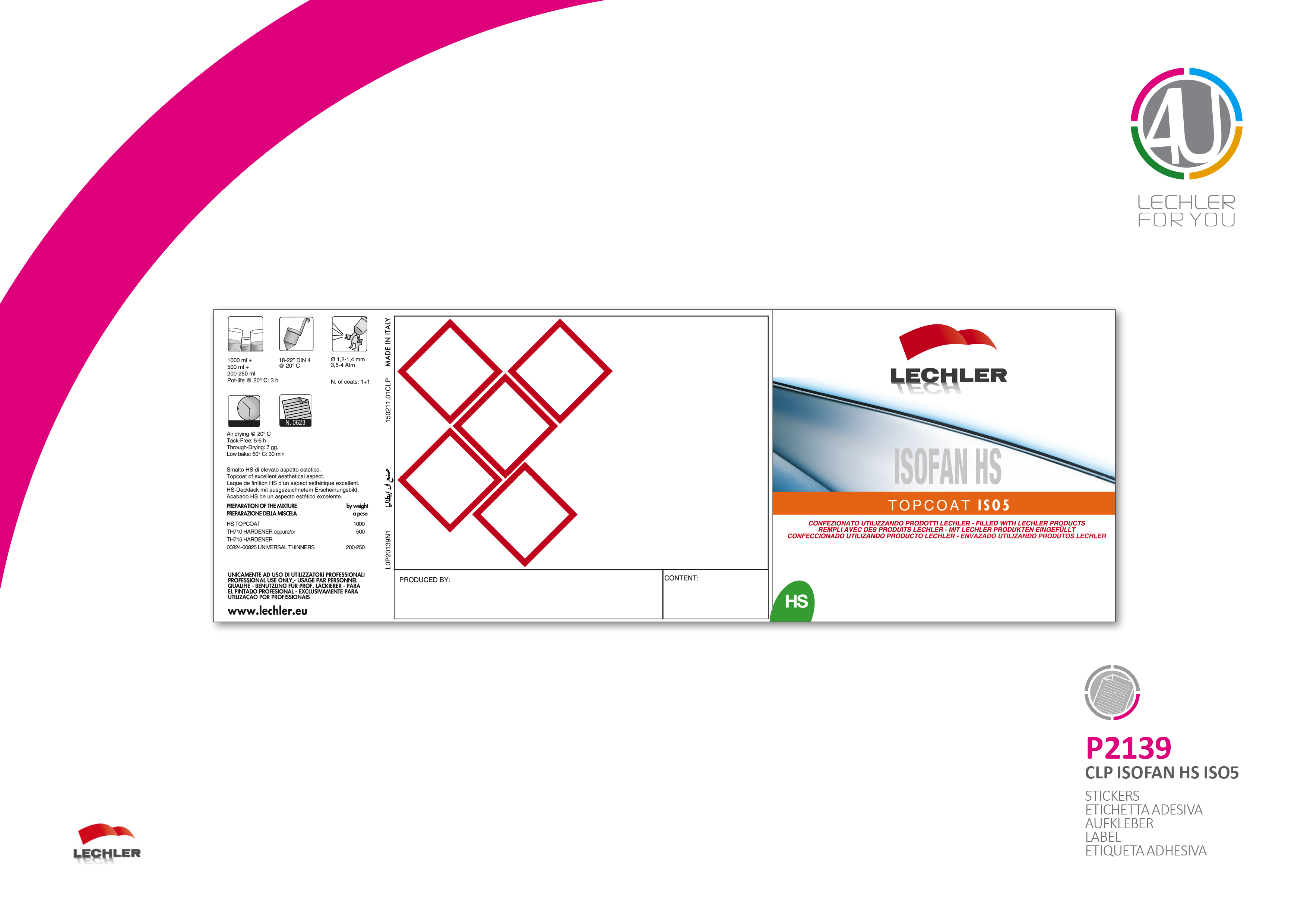 Isofan HS Topcoat ISO5 Label Do Puszki