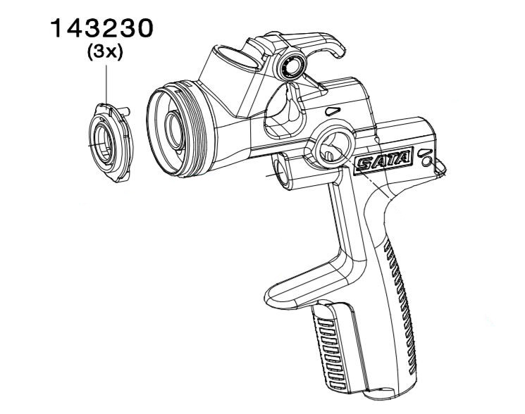 Pierścień rozdzielacza powietrza 143230